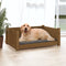 vidaXL - Hondenmand - 75,5x55,5x28 - cm - massief - grenenhout - honingbruin