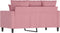 vidaXL - Tweezitsbank - 120 - cm - fluweel - roze