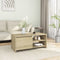 vidaXL - Salontafel - 102x50x45 - cm - bewerkt - hout - sonoma - eikenkleurig