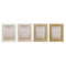 Fotolijsten Home ESPRIT Bruin Beige Kristal polyestyreen Scandi (4 Stuks)
