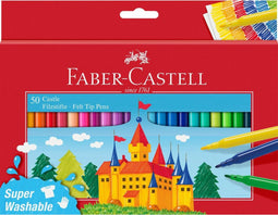 Faber-Castell viltstiften - 50 stuks - uitwasbaar - FC-554204