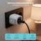 Gologi Slimme stekker - Smart plug - Energieteller - WIFI - Google Home & Amazon Alexa - Wit