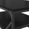 vidaXL - Salontafel - met - Onderplank - Zwart - Eiken - 90x50x40 - cm