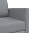 vidaXL - Vloersofa - Bed - 2-in-1 - Lichtgrijs - 74x77x81 - cm - Stof