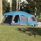 vidaXL - Familietent - met - verandakoepel - 9-persoons - waterdicht - blauw