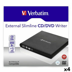 Externe Recorder Verbatim Slimline CD/DVD Zwart