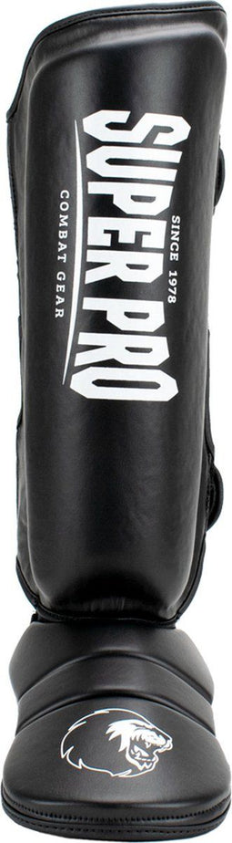 Super Pro Combat Gear Scheenbeschermer Protector Zwart/Wit Large