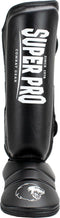 Super Pro Combat Gear Scheenbeschermer Protector Zwart/Wit Large