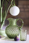 Anna Von Lipa - Waterkan Schenkkan Dots Kan Karaf Glas - Paris Hobnail 2L Olijfgroen