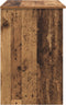 vidaXL - Bureau - met - Opbergruimte - - - Oud - Hout - - - 90x49,5x75 - cm - - - Bewerkt - Hout