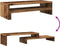 vidaXL - Monitorstandaard - 54x22x15 - cm - bewerkt - hout - oud - houtkleurig