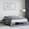 vidaXL - Bedframe - met - hoofdbord - metaal - wit - 160x200 - cm