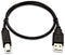 V7 J154524 - USB A naar USB B Kabel - 0,5 m - Zwart