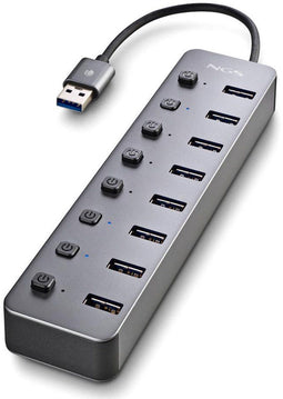NGS IHUB 8 - USB Hub - 8x USB 3.2 - Grijs
