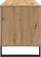 vidaXL - Recordkast - Artisan - Eiken - 100x38x48 - cm - Bewerkt - Hout