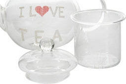 Theepot DKD Home Decor Transparant (250 ml) (14 x 8 x 15 cm)
