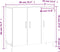 vidaXL - Dressoir - 90x34x80 - cm - bewerkt - hout - gerookt - eikenkleurig