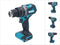 Makita HP002GZ - Klopboormachine - 36 V - 2200 toeren per minuut - Aluminium tandwielhuis