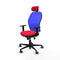 Piqueras y Crespo 1D036G2 - Bureaustoel - Hoofdsteun verstelbaar - Rood