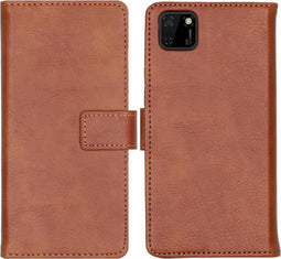iMoshion Hoesje Geschikt voor Huawei Y5p Hoesje Met Pasjeshouder - iMoshion Luxe Bookcase - Bruin