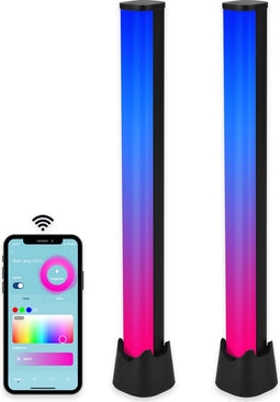 Gologi Slimme Sfeerverlichting - LED Bar - RGB en Dimbaar - Aluminium Zwart (2 stuks)