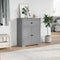 vidaXL - Gangkast - BODO - 80x35x90 - cm - grijs