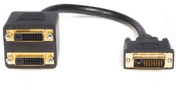 Startech.com DVI-D - DVI-D naar 2x DVI-D digitale video splitter kabel - 30 cm - Zwart