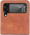 iMoshion Hoesje Geschikt voor Samsung Galaxy Z Flip 3 Hoesje Met Pasjeshouder - iMoshion Luxe Bookcase flip versie - Bruin
