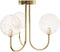 ANADYR - Plafondlamp - Beige/Goud - Metaal/Glas