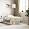 vidaXL - Bedframe - met - hoofdbord - zonder - matras - metaal - wit - 75x190 - cm