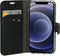 Mobiparts iPhone 12 Mini - Wallet Case - Saffiano motief - Zwart