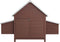 vidaXL - Kippenhok - 157x97x110 - cm - hout - bruin