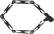 ART2 gekeurd vouwslot Fietsslot 950mm Zwart/wit voor Fatbike of Ebike - Tweede slot