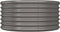 vidaXL - Plantenbak - 80x80x36 - cm - gepoedercoat - staal - grijs