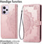 iMoshion Hoesje Geschikt voor Xiaomi Redmi Note 12 Pro Plus Hoesje Met Pasjeshouder - iMoshion Mandala Bookcase - Rosé Goud