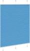 vidaXL - Plissé - rolgordijn - 105x100cm - stofbreedte - 104,4cm - polyester - blauw