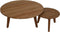 HSM Collection-Ronde Tuinsalontafel-75x75x37-Naturel-Teak