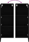 vidaXL - Tv-wandmeubel - 40,5x30x102 - cm - bewerkt - hout - zwart