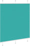 vidaXL - Plissé - rolgordijn - 115x150cm - stofbreedte - 114,4cm - petrol - groen