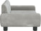 vidaXL Kinderbank 70x45x33 cm fluweel lichtgrijs