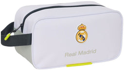 Safta Real Madrid (2025/2026) - Schoenenzak - Stevig polyester met handvat en rits - Wit