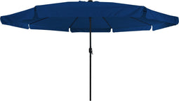 vidaXL - Tuinparasol - met - LED-verlichting - Ø395x245 - cm - Azuurblauw