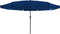 vidaXL - Tuinparasol - met - LED-verlichting - Ø395x245 - cm - Azuurblauw