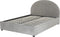 VAUCLUSE - Bed met opbergruimte - Lichtgrijs - 160 x 200 cm - Fluweel