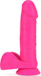 Blush Dildo Love Toy NEO ELITE 8 INCH SILICONE DUAL DENSITY COCK WITH BALLS NEON Roze