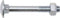 SWG 223 10 80 67 Slotschroef 10 mm 80 mm Vierkant DIN 603 Staal Verzinkt 20 stuk(s)