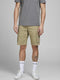 JACK&JONES JJIZACK JJCARGO SHORTS AMA SOLID STS - Korte heren cargo - Biologisch katoen - Maat S