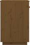 vidaXL - Bureaukastje - 40x50x75 - cm - massief - grenenhout - honingbruin