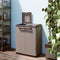 Keter Split Basic Recycling Vuilnisbak - Buiten - 2 deksels - 68x39x85 cm - Grijs/Zwart