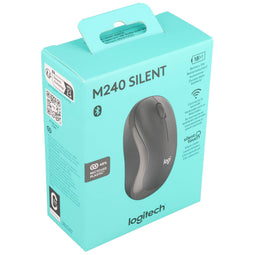 Logitech Mouse M240, Silent touch, Wireless, Bluetooth, graphite